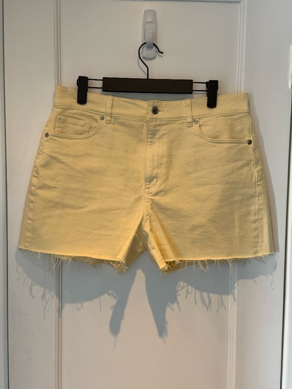 LOFT Yellow Denim Cut-Off Shorts – Size 10 (30)